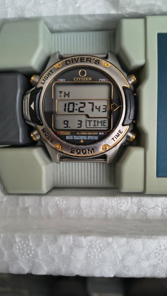Duikhorloge Citizen hyper aqualand, Ophalen, Gebruikt, Staal, Overige materialen