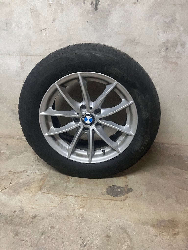 4 winterbanden met velgen (BMW), Ophalen, Gebruikt, Velg(en), 17 inch