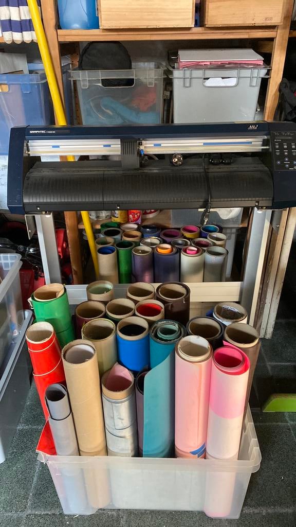 Graphtec CE3000-60 en veel flex en flock, Ophalen, Gebruikt