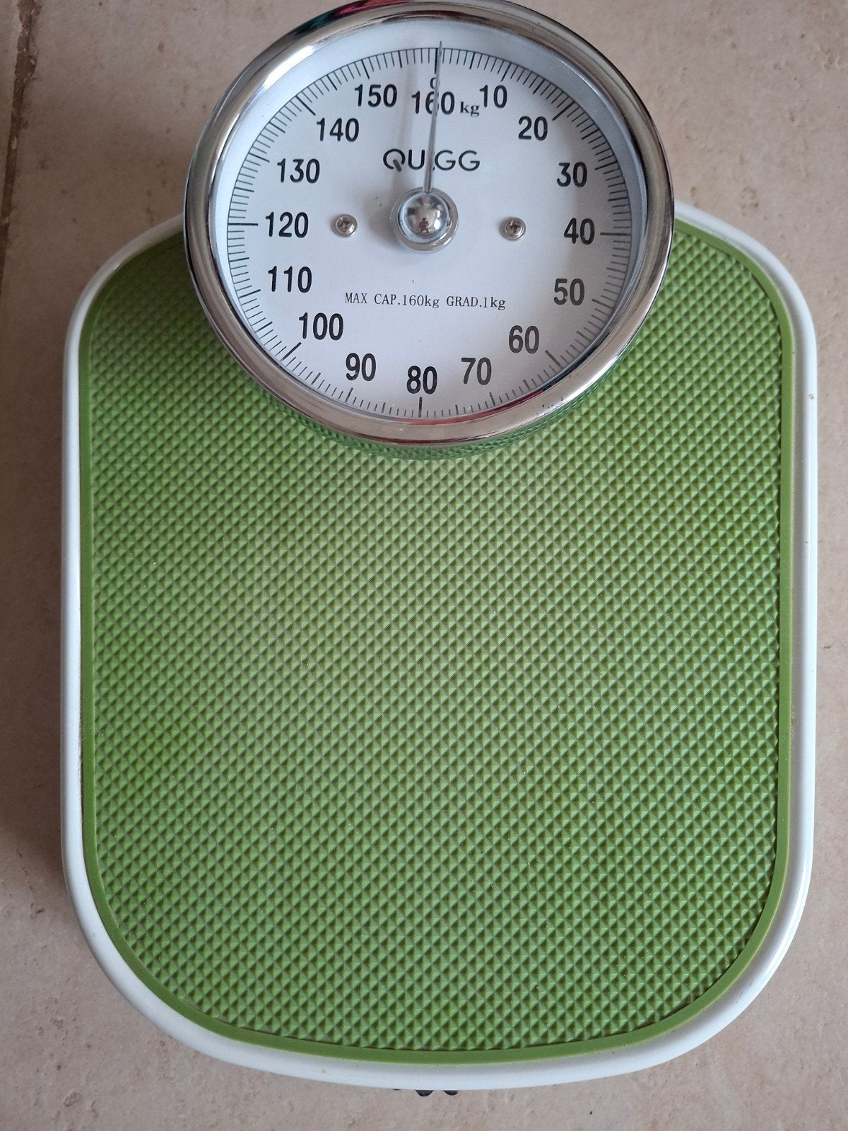 Balance pèse personne vintage mécanique Quigg verte., Electroménager, Balances, Enlèvement