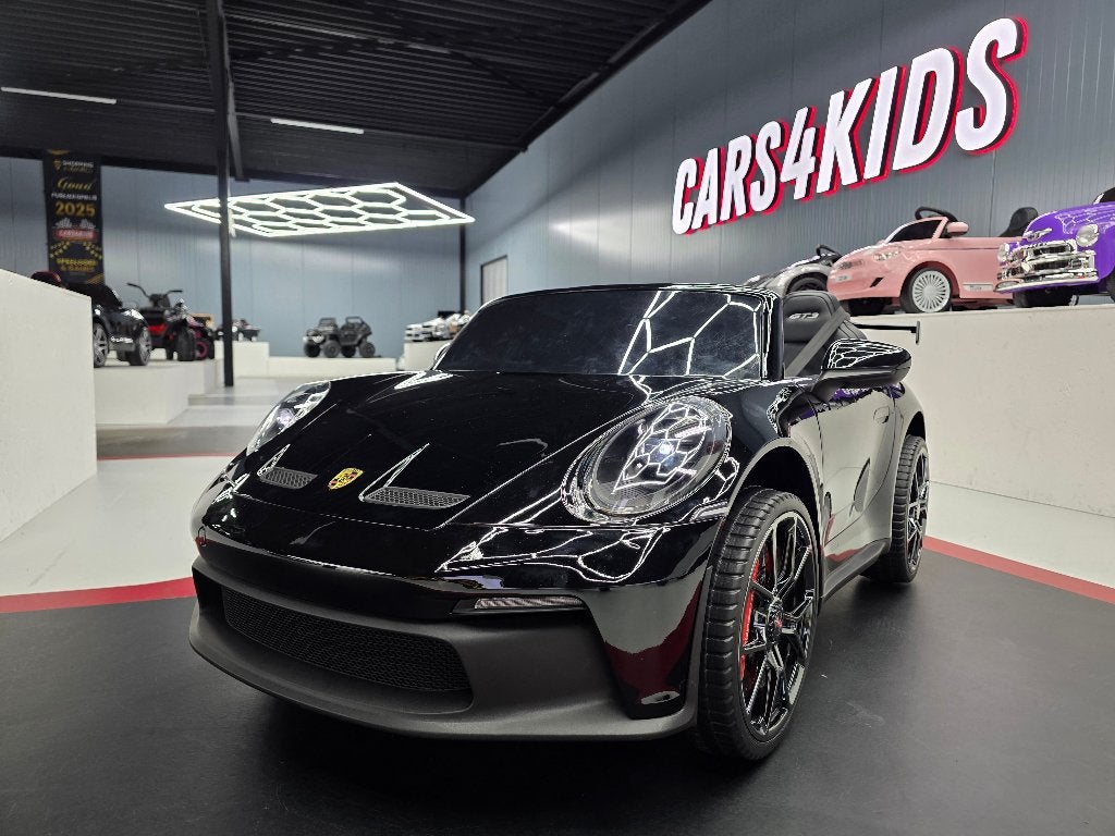Kinderauto Porsche 911 GT - 24 volt - leren zit - 2 pers. RC, Kinderen en Baby's, Ophalen of Verzenden, Nieuw, Afstandsbediening