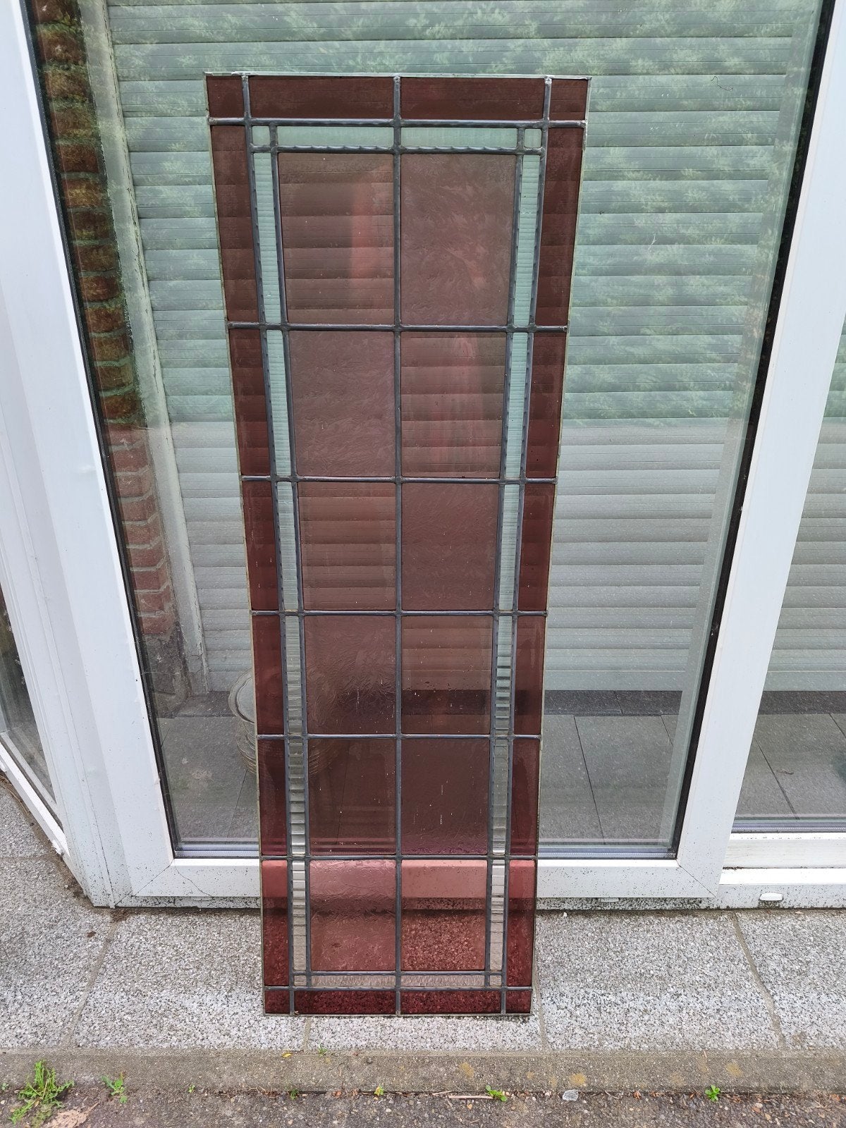 Glas in lood paneel, Ophalen, Glas in lood