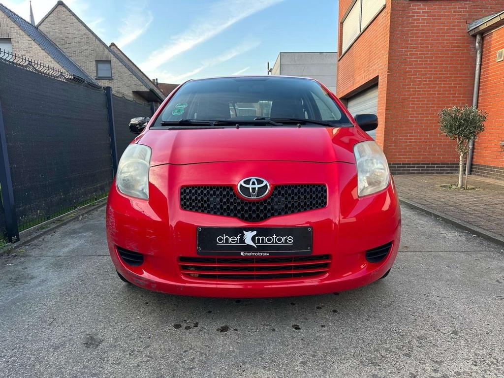 Toyota Yaris 1.0 Benzine|Manuel|Airco|Garantie, Autos, Rouge, 998 cm³, Entreprise, Boîte manuelle
