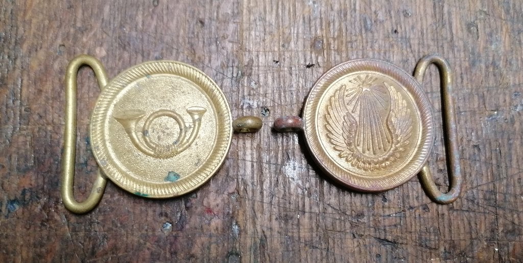 Boucles ceinturon militaire chasseur aviation WW2, Envoi, Armée de terre, Autres types