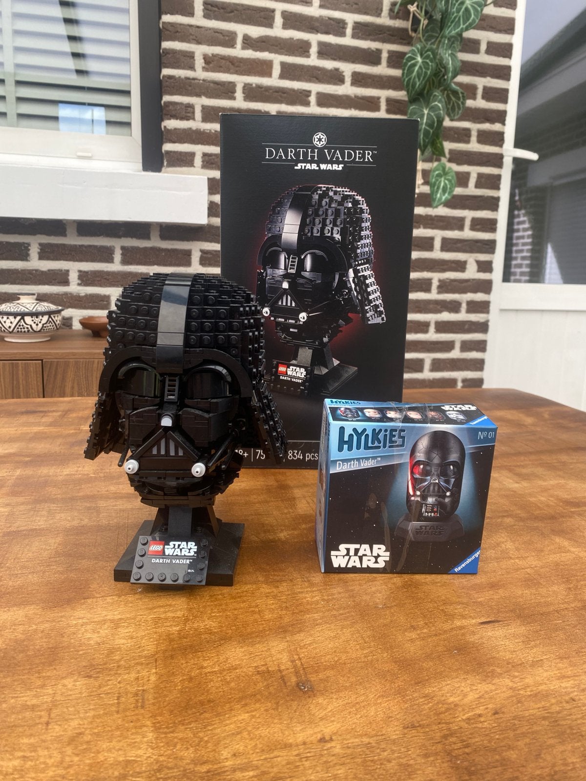 LEGO Star Wars Darth Vader Helmet & GRATIS Hlykies 3d puzzel, Verzamelen, Ophalen, Zo goed als nieuw