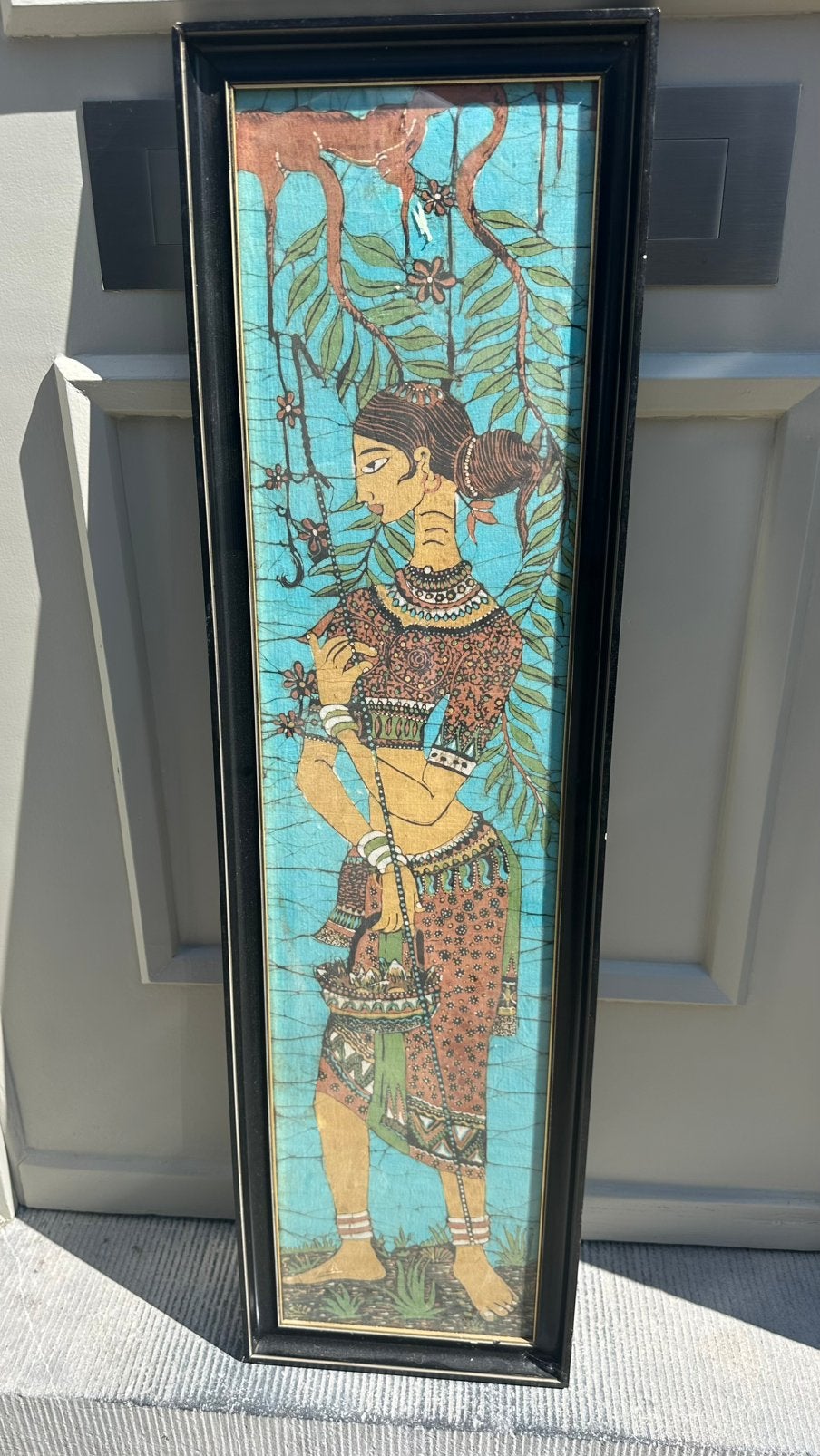 Batik, Antiek en Kunst, Indonesië, Ophalen of Verzenden, Schilderij, Textiel