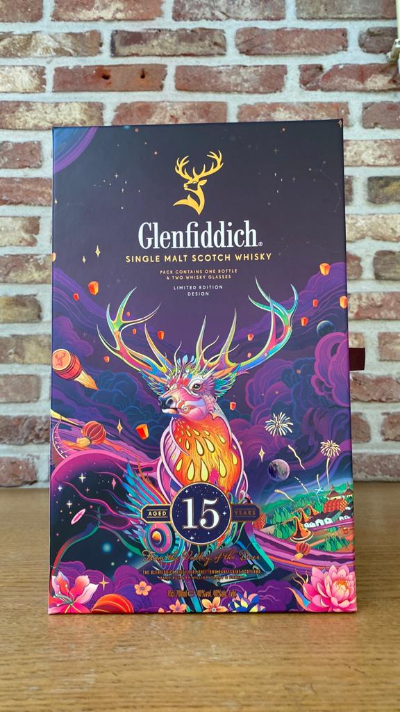 Glenfiddich - 15 Year (Cinese New Year gift set ), Collections, Enlèvement, Comme neuf