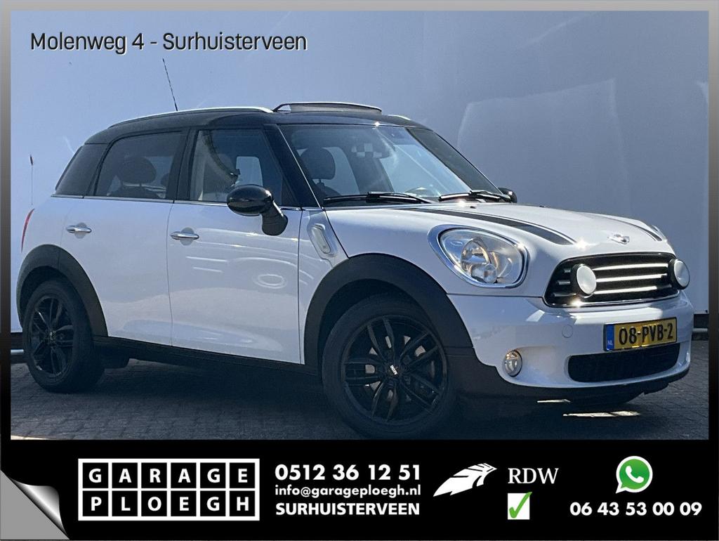 MINI Cooper Countryman Mini 1.6 Chili Automaat Pano Leer Nav, Auto's, Mini, Automaat, Countryman, Wit, Bedrijf