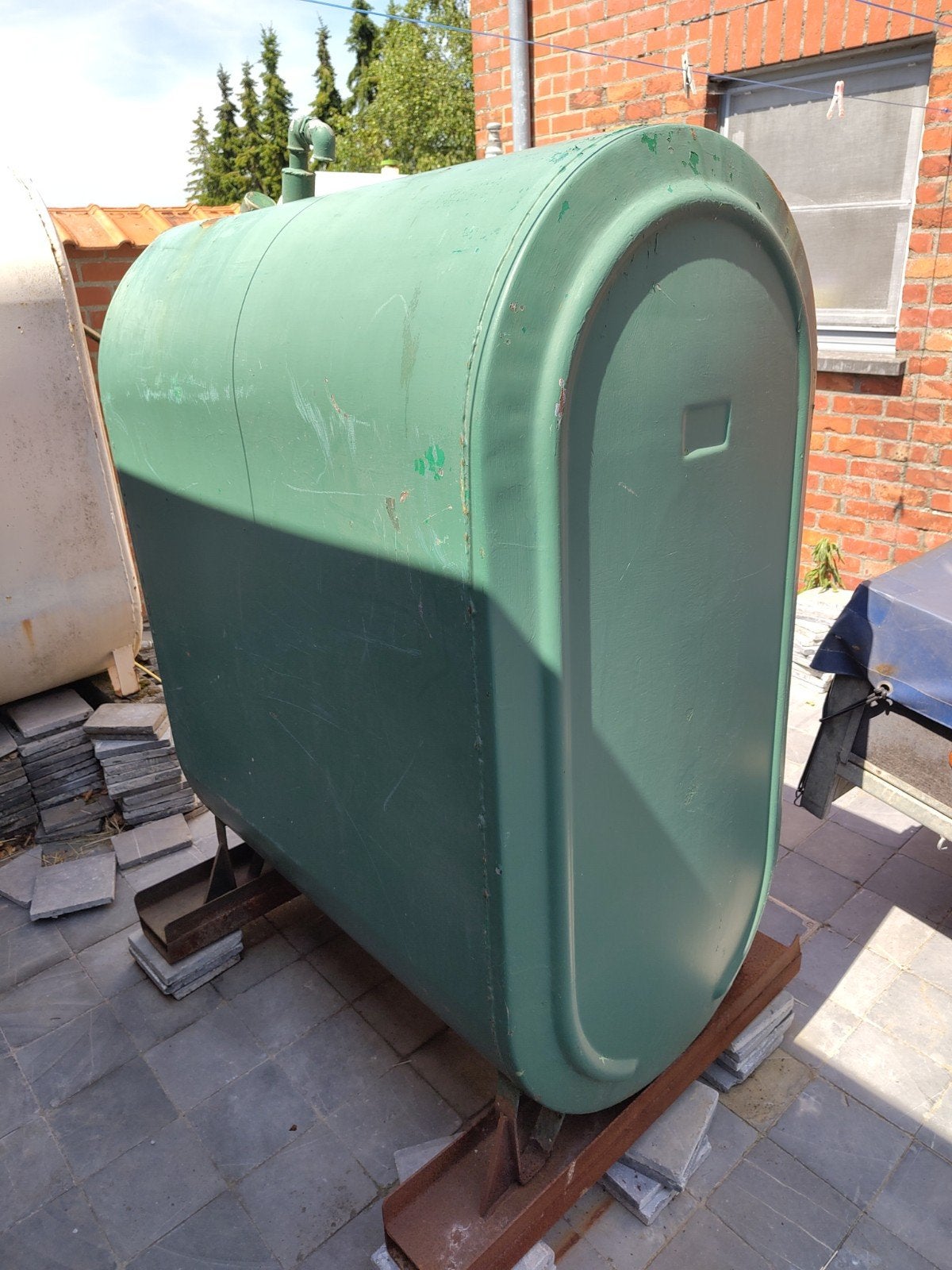 Gratis stookolietank (mazout), Tuin en Terras, Regentonnen, Ophalen