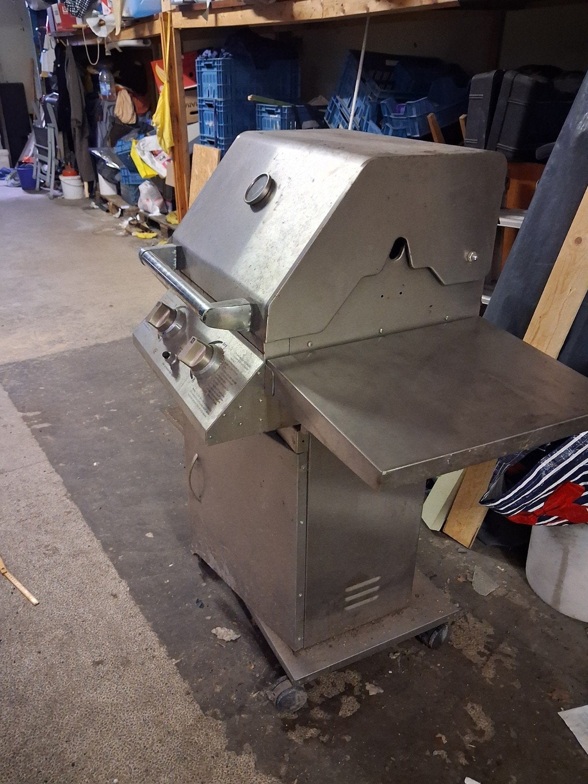 gasbbq .metalic kleur., Tuin en Terras, Gasbarbecues, Ophalen, Gebruikt