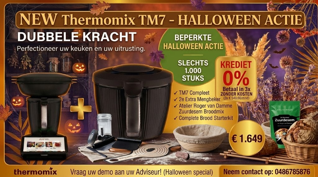 Thermomix TM7 met 0% rente!, Elektronische apparatuur, Ophalen, Nieuw, Vaatwasserbestendig, 3 snelheden of meer