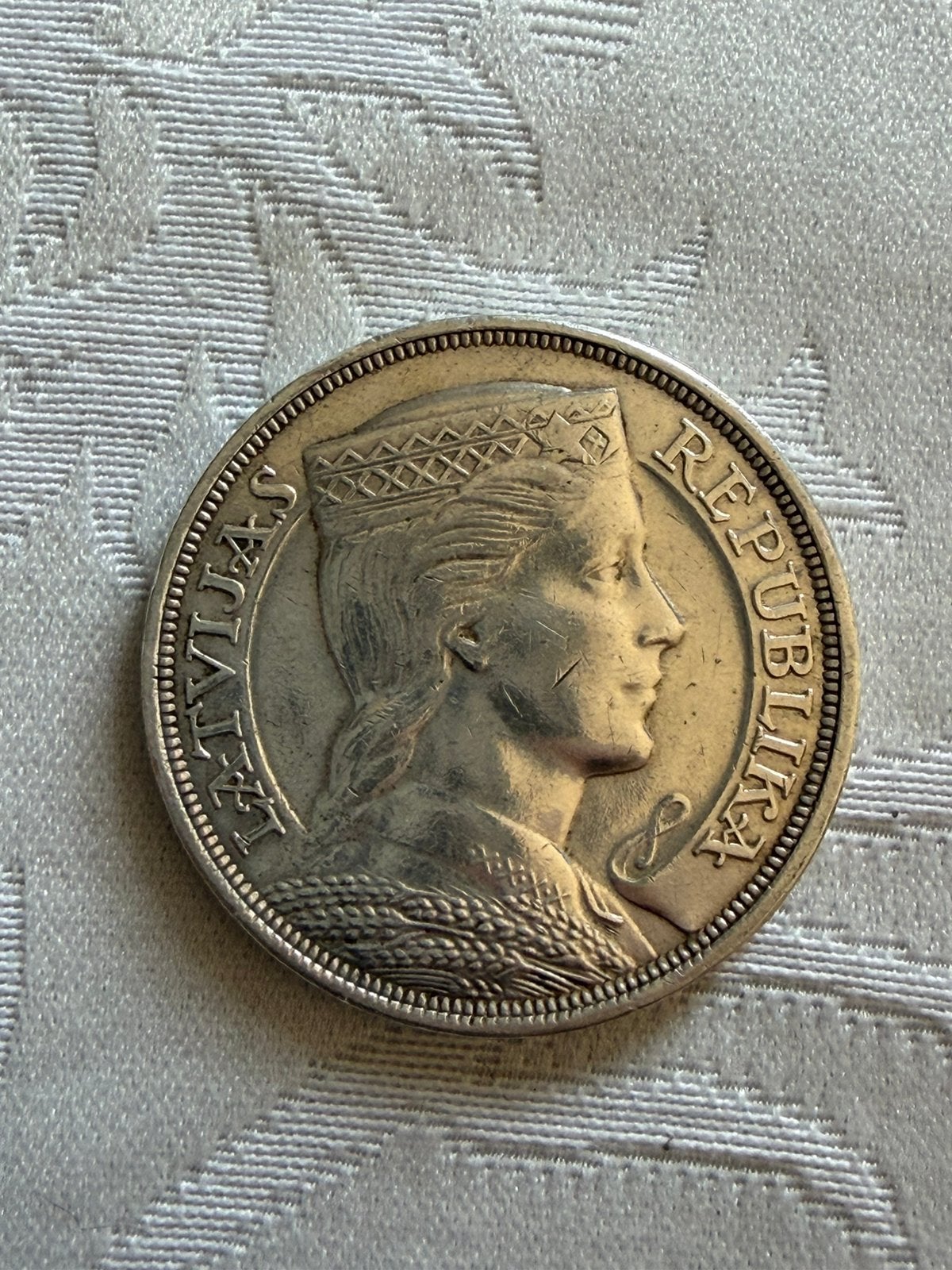 5 Lati 1932, Enlèvement, Autres pays, Monnaie en vrac, Argent