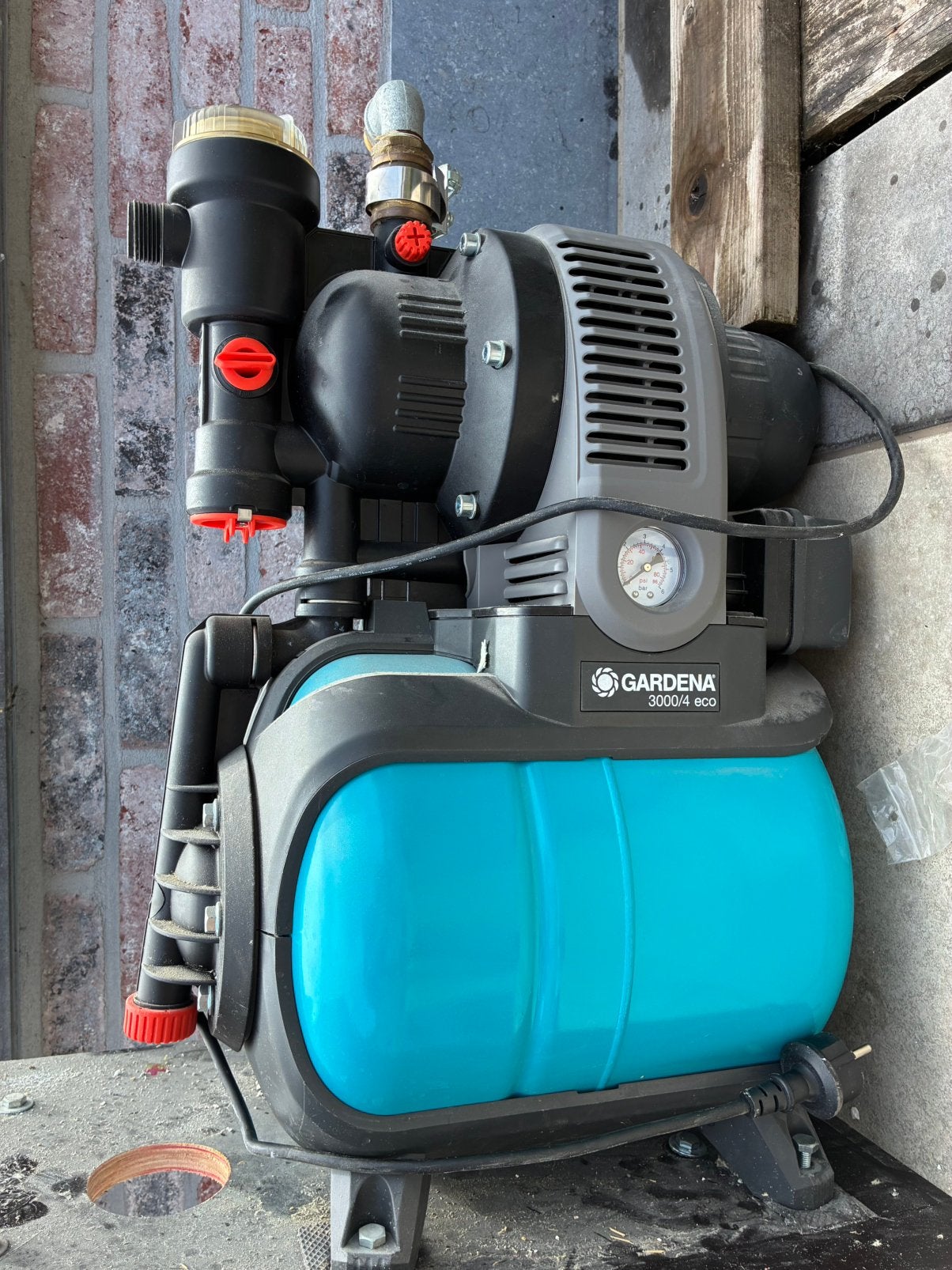 Gardena Hydrofoorpomp 3000/4 eco plus tank, Ophalen of Verzenden, Zo goed als nieuw, Hydrofoorpomp
