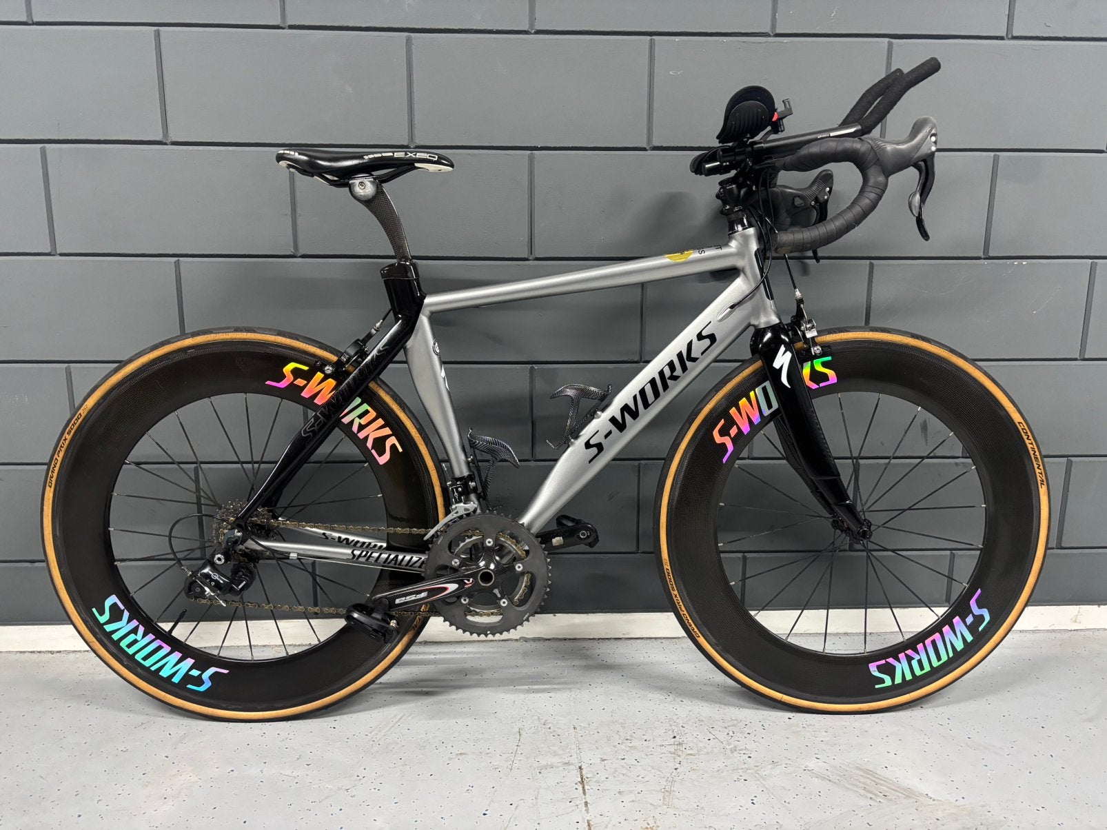 Specialized triatlonfiets maat M – carbon wielen, Ophalen, Zo goed als nieuw
