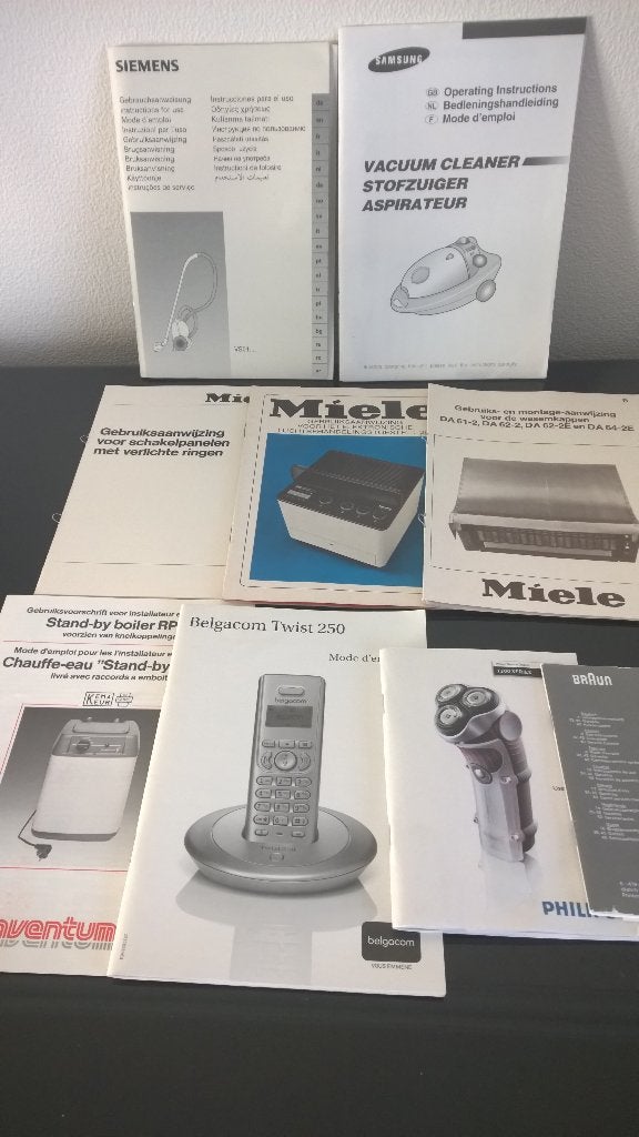 Oude handleidingen toestellen, Ophalen of Verzenden, Overige merken