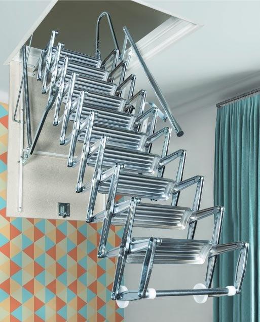 Aluminium schaartrap/ zoldertrap: hoge kwaliteit!, Doe-het-zelf en Bouw, Trap, Nieuw, Ophalen of Verzenden, Opvouwbaar of Inschuifbaar
