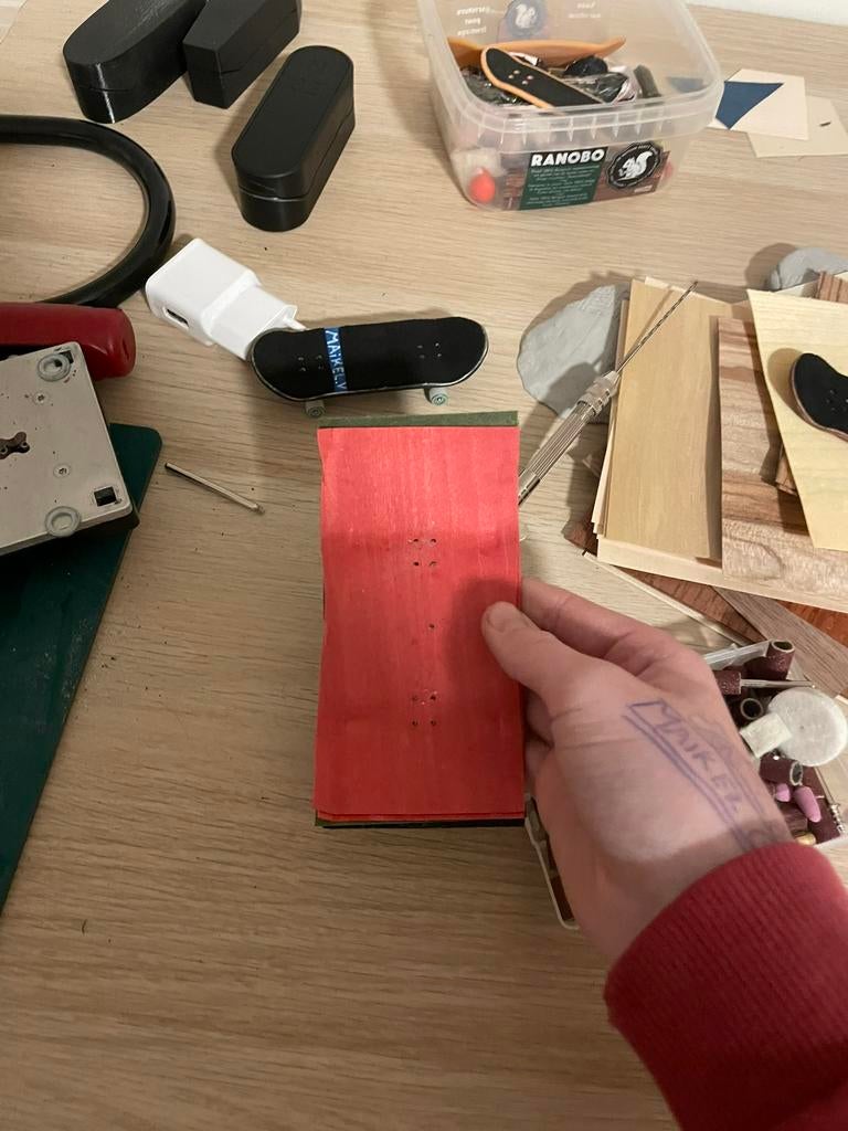 Custom fingerboard handmade, Ophalen, Nieuw, Skateboard