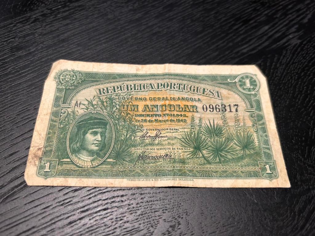 Bankbiljet Angola (1927) - Wildlife Serie - 1 Angolar, Timbres & Monnaies, Billets de banque | Europe | Billets non-euro, Billets en vrac