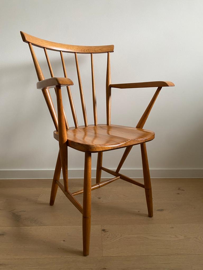 Vintage Deense/scandinavische vormgeving, Ophalen, Gebruikt, Bruin, Scandinavisch