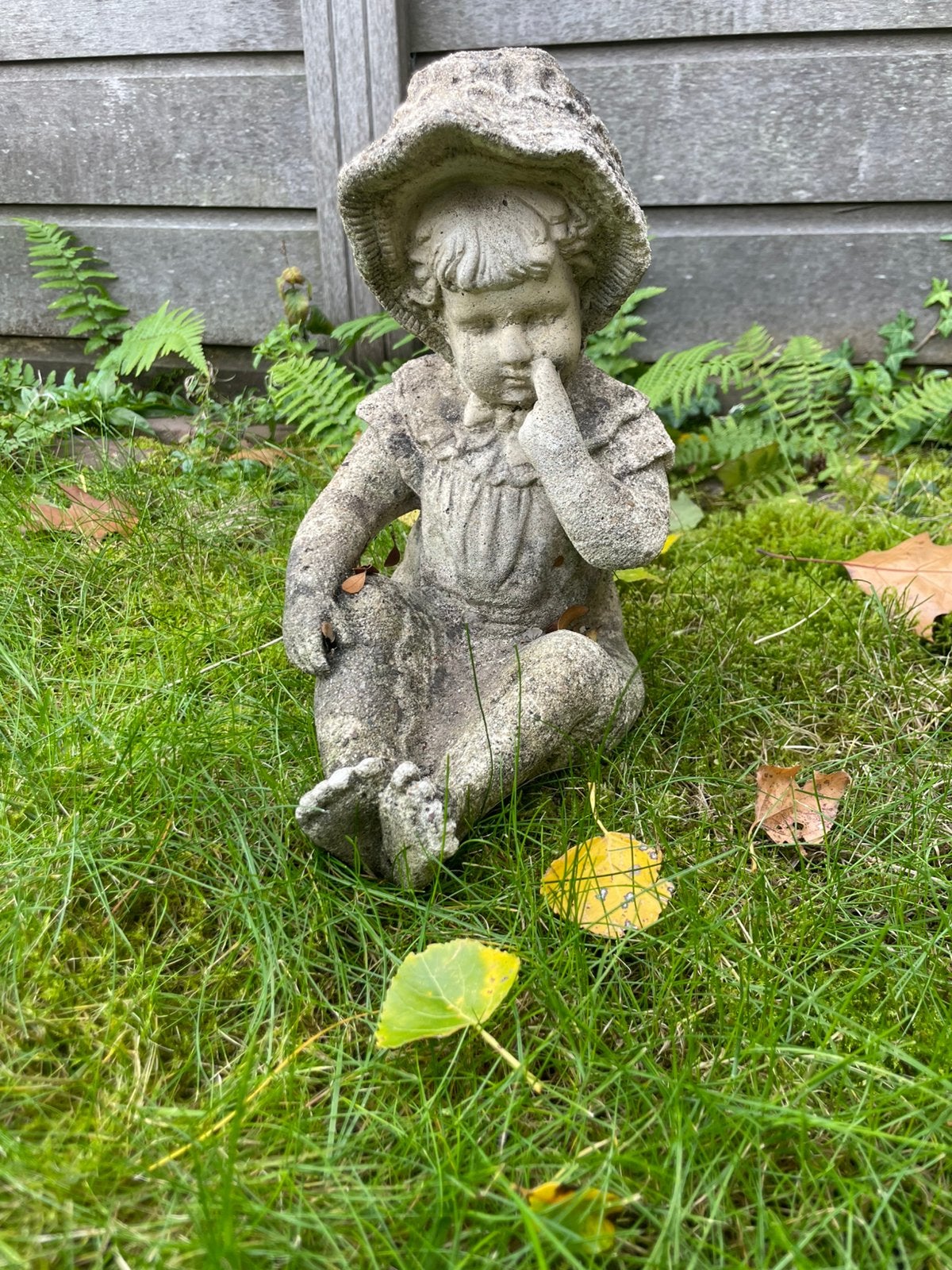 Beeld meisje tuin, Ophalen, Gebruikt