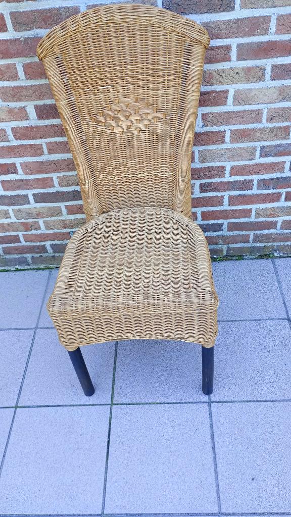 Rotan stoelen, Huis en Inrichting, Ophalen, Bruin, Riet of Rotan, Zo goed als nieuw