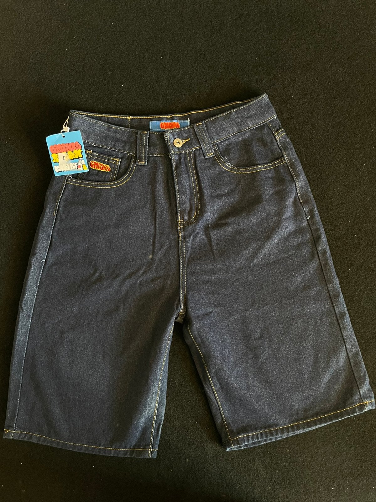 Empire jorts/ baggy jeans short maat 32 donkerblauw, Kleding | Heren, Ophalen of Verzenden, Nieuw, Blauw, W32 (confectie 46) of kleiner