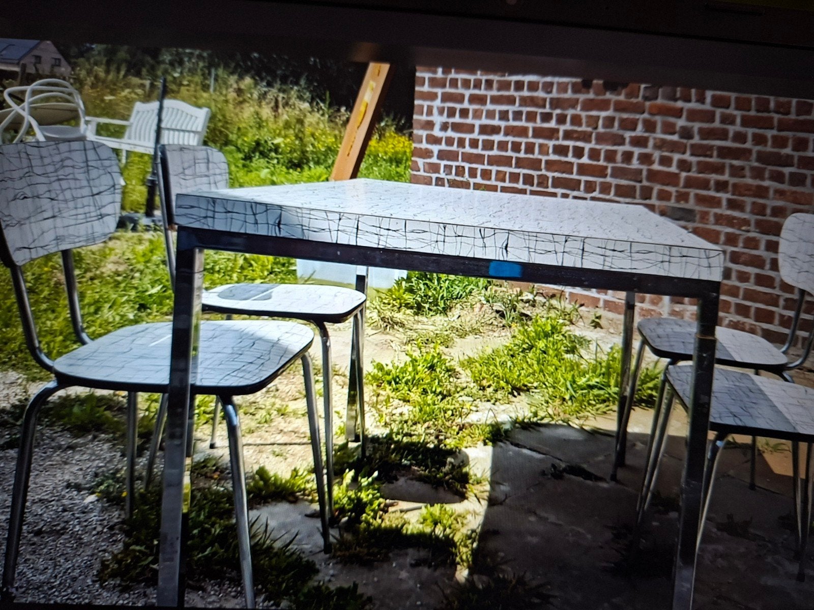 Vinted eettafel en 4 stoelen, Ophalen