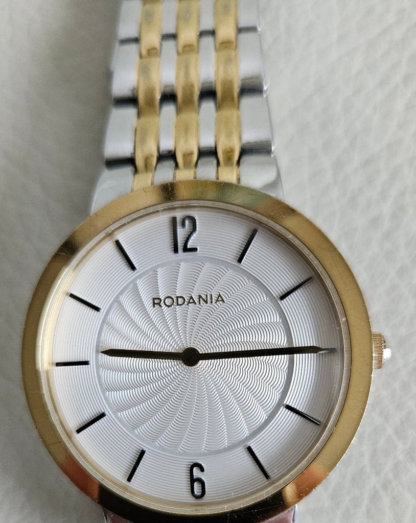 RODANIA HEREN ARMBAND UURWERK - POLSHORLOGE, Handtassen en Accessoires, Horloges | Heren, Staal, Staal, Polshorloge, Zo goed als nieuw