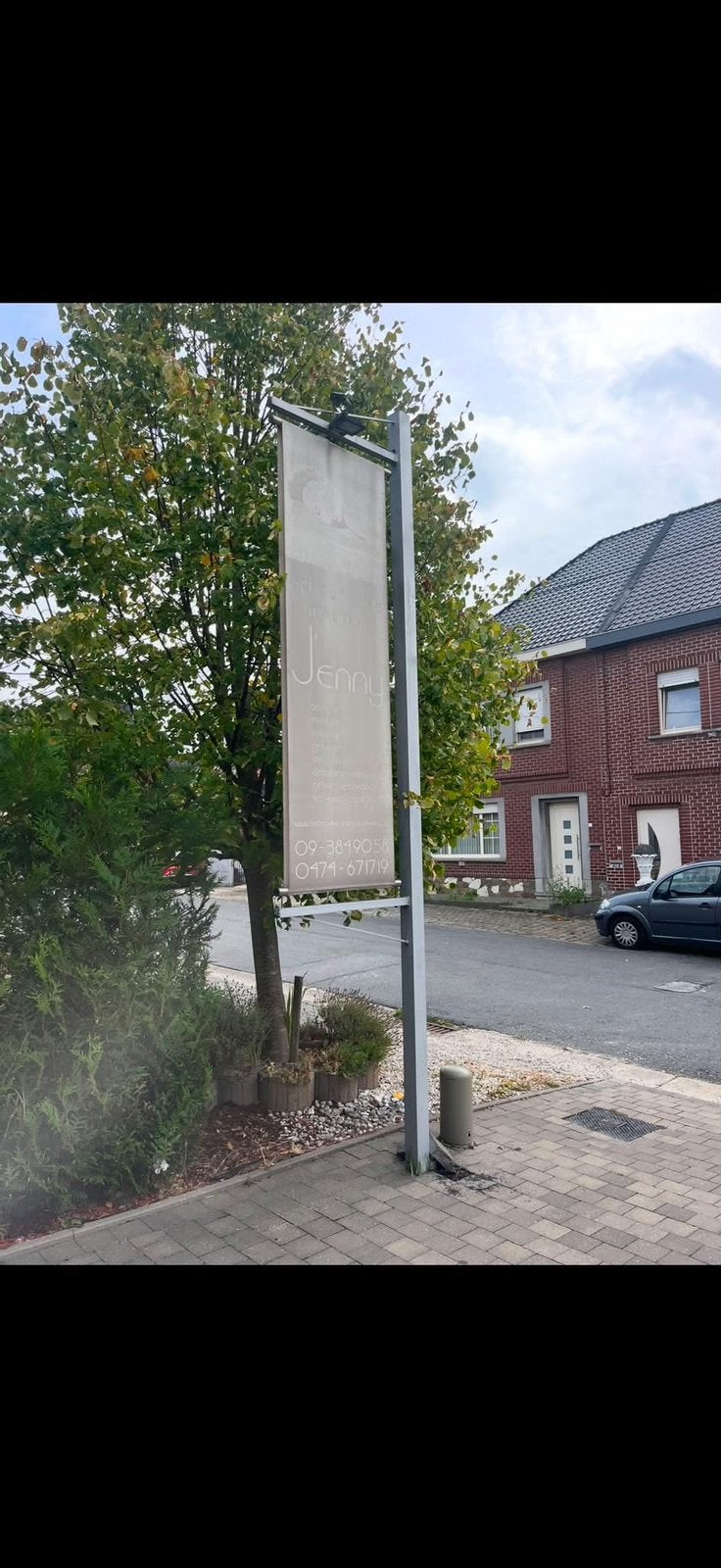 Reclamebord paal, Ophalen, Gebruikt