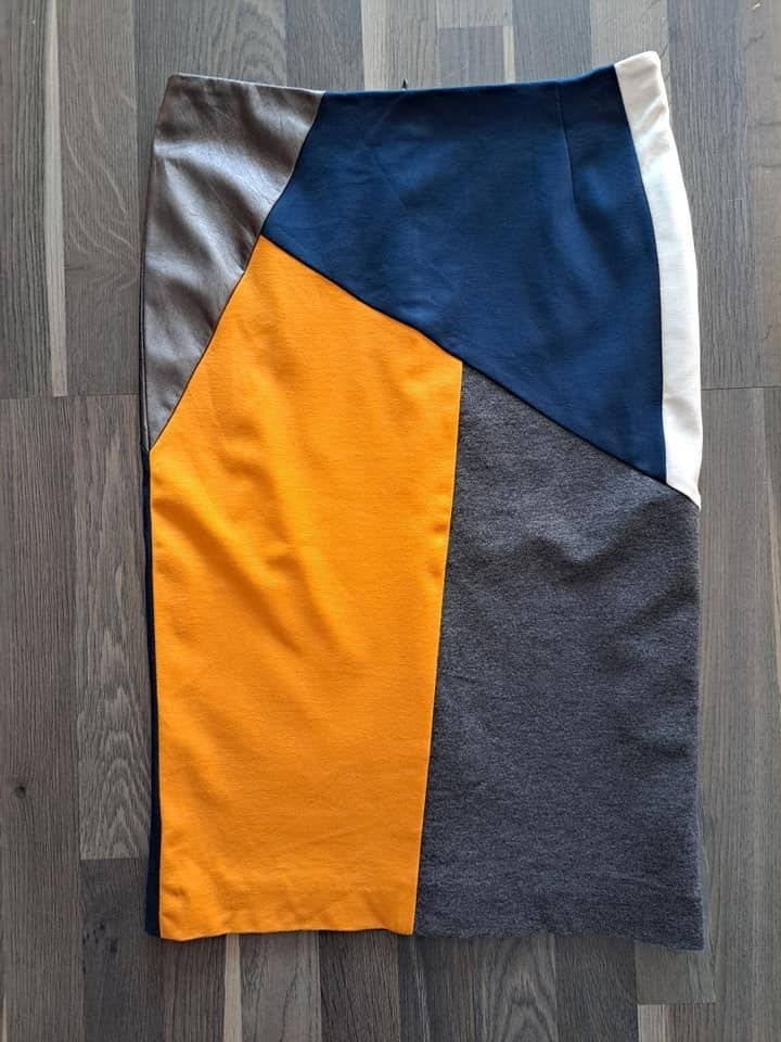 Xandres, lange rechte rok, maxi rok, mt 38, Maat 38/40 (M), Meerkleurig, Ophalen of Verzenden, Zo goed als nieuw