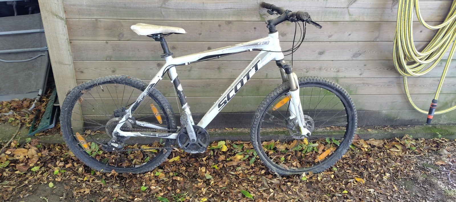 VTT homme scott blanc, 49 à 53 cm, Enlèvement, Utilisé, Plus de 20 vitesses