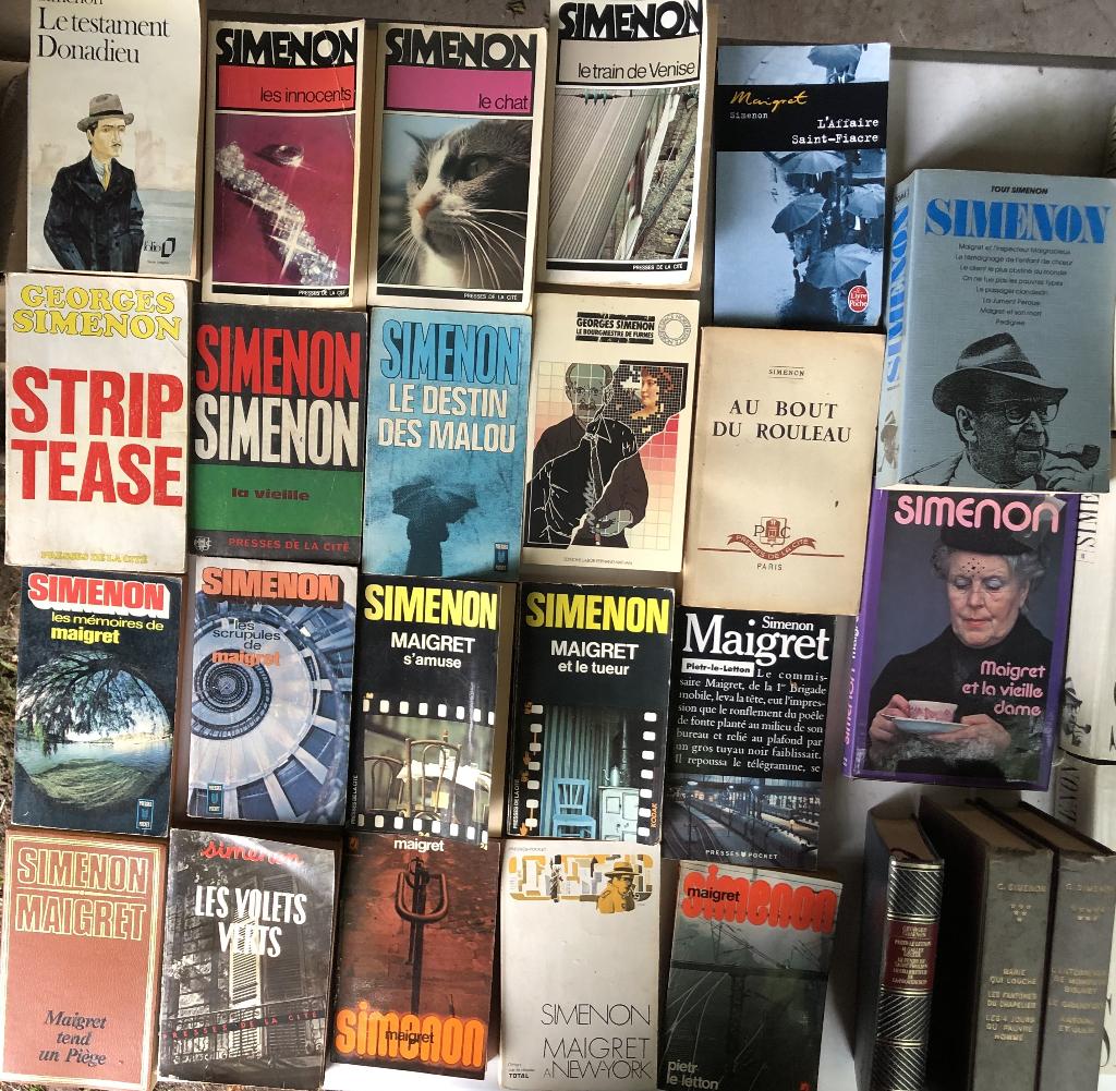 46 romans policiers - Simenon -Christie - etc., Livres, Enlèvement, Utilisé