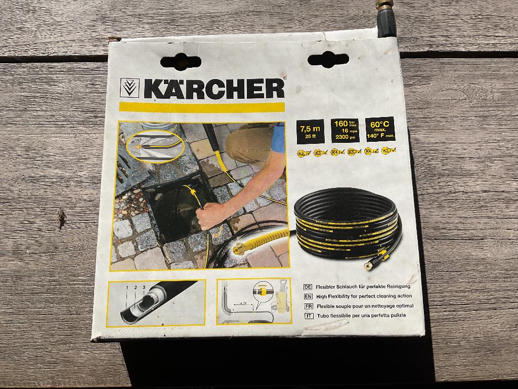 Kärcher rioolreinigingsset 7,5 meter, Ophalen, Nieuw, KARCHER