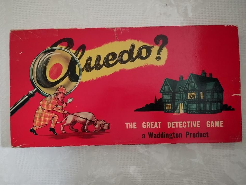 Jeu de plateau Cluedo édition britannique originale, Trois ou quatre joueurs, Enlèvement ou Envoi, Comme neuf, John Waddington London