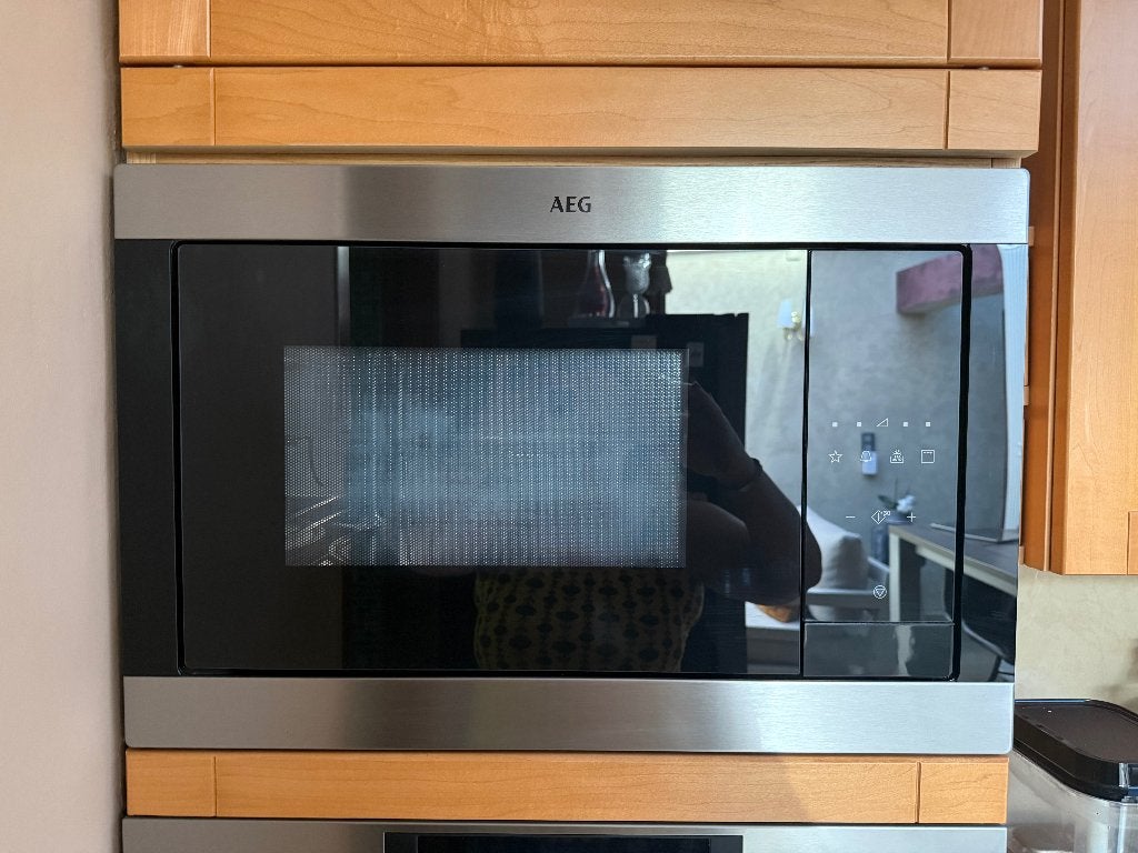 AEG ingebouwde microgolf oven combi, Ophalen, Minder dan 45 cm, Oven, AEG