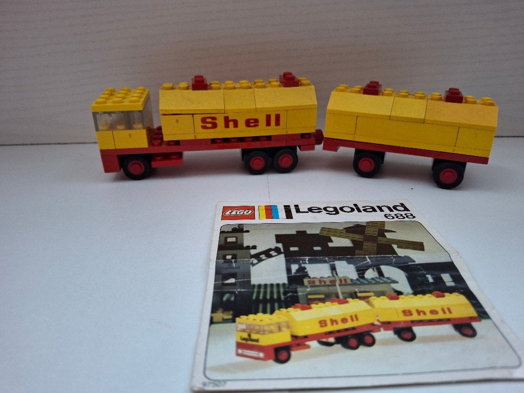 Lego 688 ( 688-11 ) Shell Tank Truck 1973, Ophalen of Verzenden, Compleet, Lego, LEGOLAND