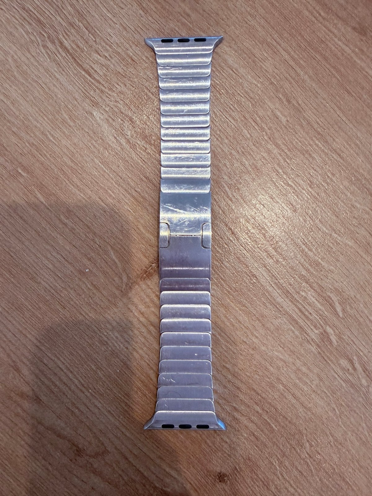 Apple Watch 42mm steel link bracelet, Télécoms, Objets connectés accessoires, Enlèvement ou Envoi, Utilisé, 42 en 44mm