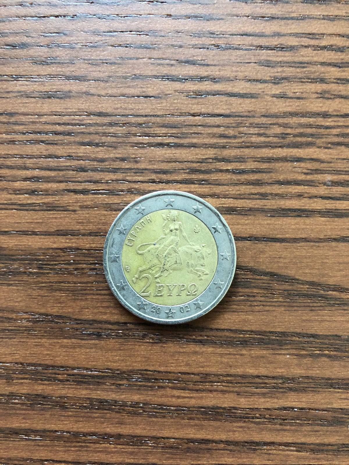 Normale 2 euro munt Griekenland, Ophalen of Verzenden, Griekenland, 2 euro, Losse munt