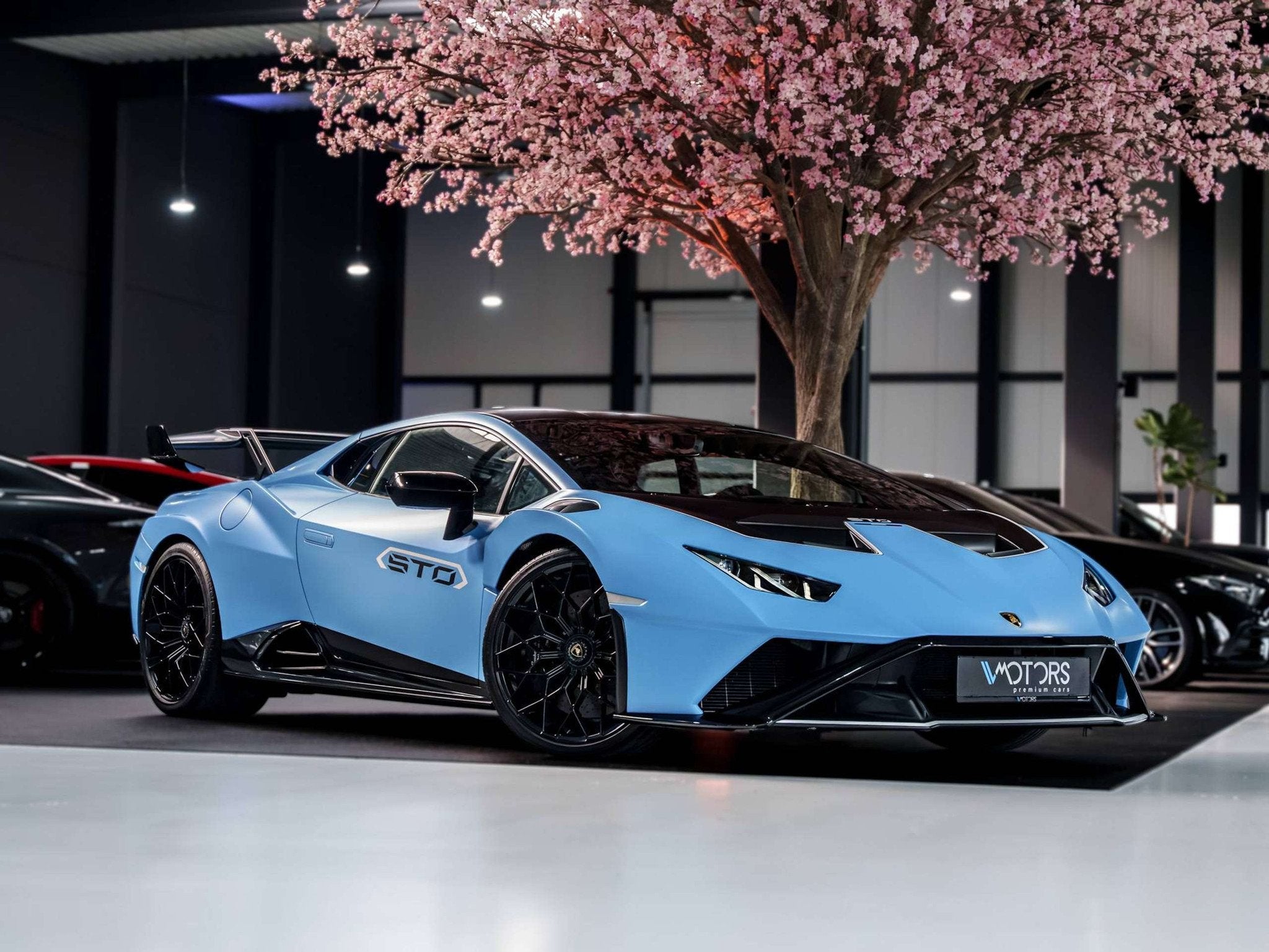 Lamborghini Huracan Huracan 5.2i V10 - STO - VAT - FULL PPF, Auto's, Automaat, Zwart, 5204 cc, Blauw