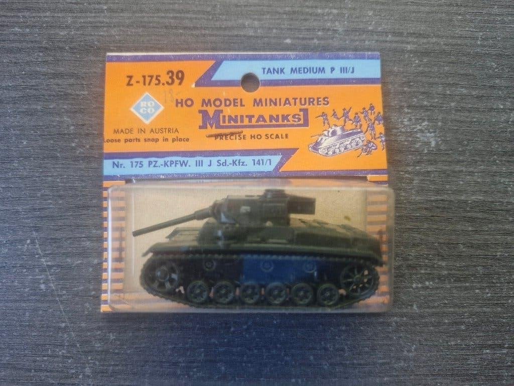 Roco Minitanks HO/OO German Pz.Kpfw. III J Sd.Kfz.141/1, Overige merken, Nieuw, Ophalen of Verzenden, Tank