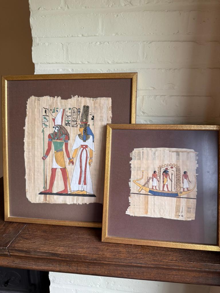 Papyrus schilderkunst met certificaat, Ophalen, Nieuw, Schilderij