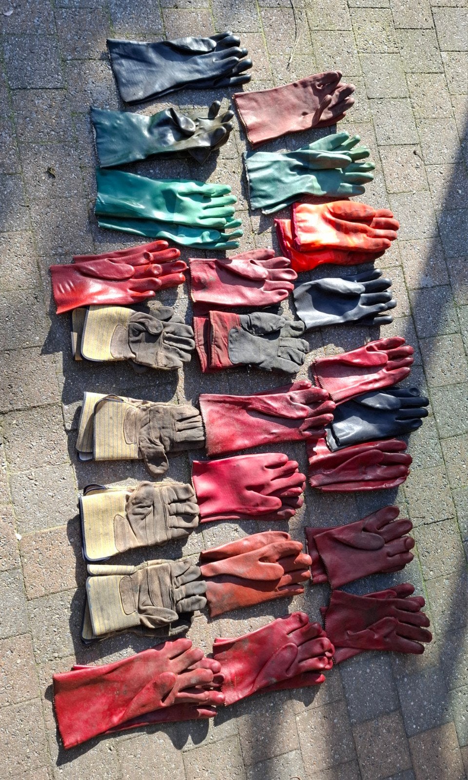 gants de travail en PVC, Enlèvement ou Envoi, Utilisé