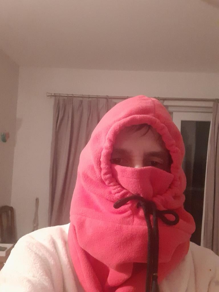 Cagoule intégrale fuchsia