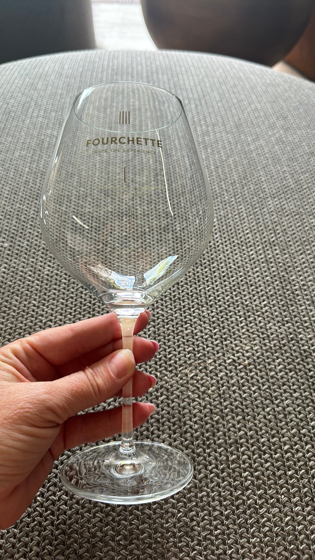 1 Fourchette glas, Ophalen of Verzenden, Zo goed als nieuw