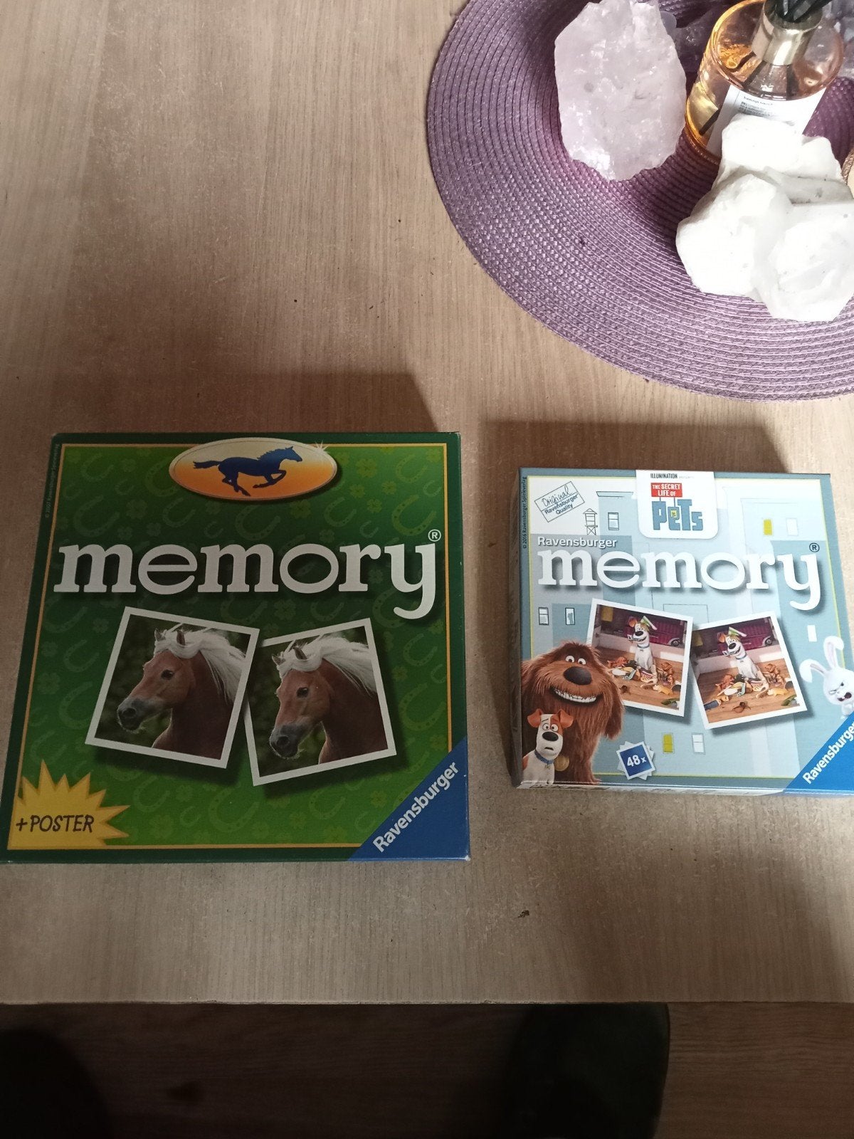Memory, Een of twee spelers, Ophalen, Gebruikt