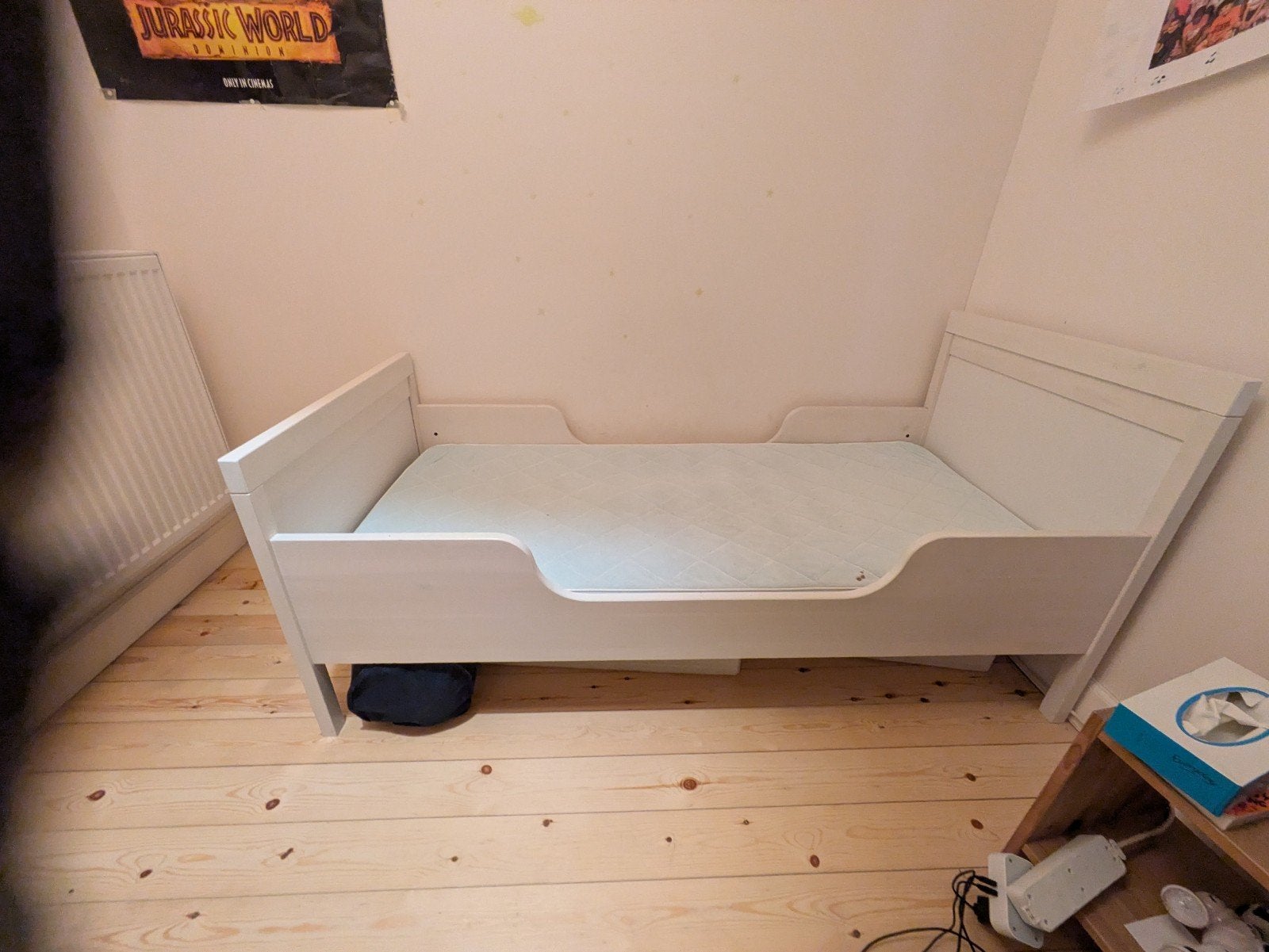 lit pour enfant 70x160cm avec matelas et housses, Sommier à lattes, 70 à 85 cm, Enlèvement, Utilisé