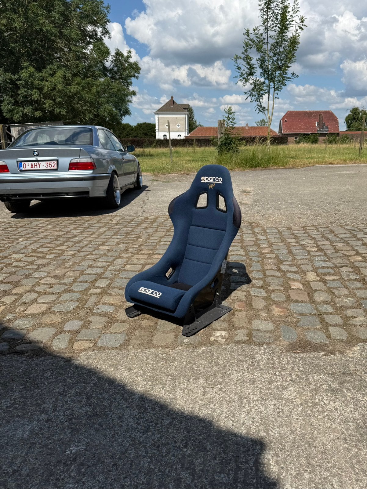 Sparco rev kuipstoel + e36 bracket, Auto diversen, Autosport-onderdelen, Zo goed als nieuw, Ophalen
