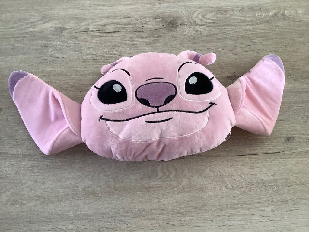 Coussin en peluche Disney Stitch Angel (26 x 62 cm), Disney, Moyen (20 à 80 cm), Autres types, Lavable