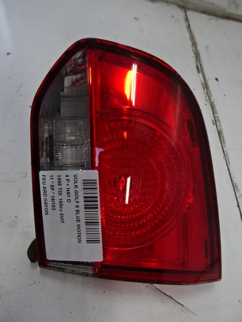 PANNEAU ARRIÈRE DROIT AVEC LAMPE Volkswagen Golf VI (5K1), Utilisé, Volkswagen