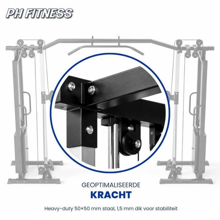 PH Fitness Dual Cable Crossover - Functional Trainer, Ophalen of Verzenden, Nieuw, Armen, Overige typen